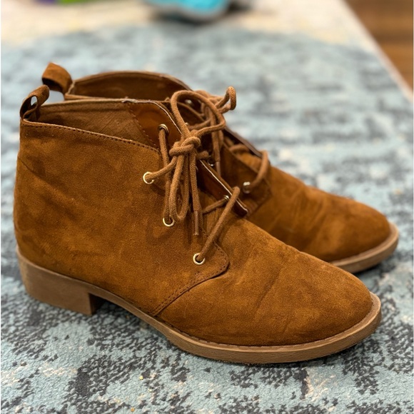 Faux Suede Booties - Picture 1 of 3